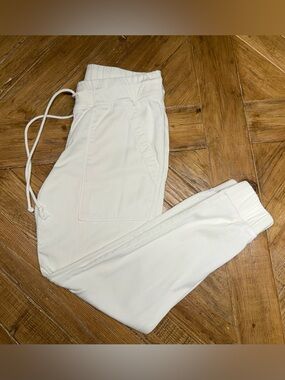 Bella Dahl Ivory Pocket Jogger Pants - Cream - Size XS